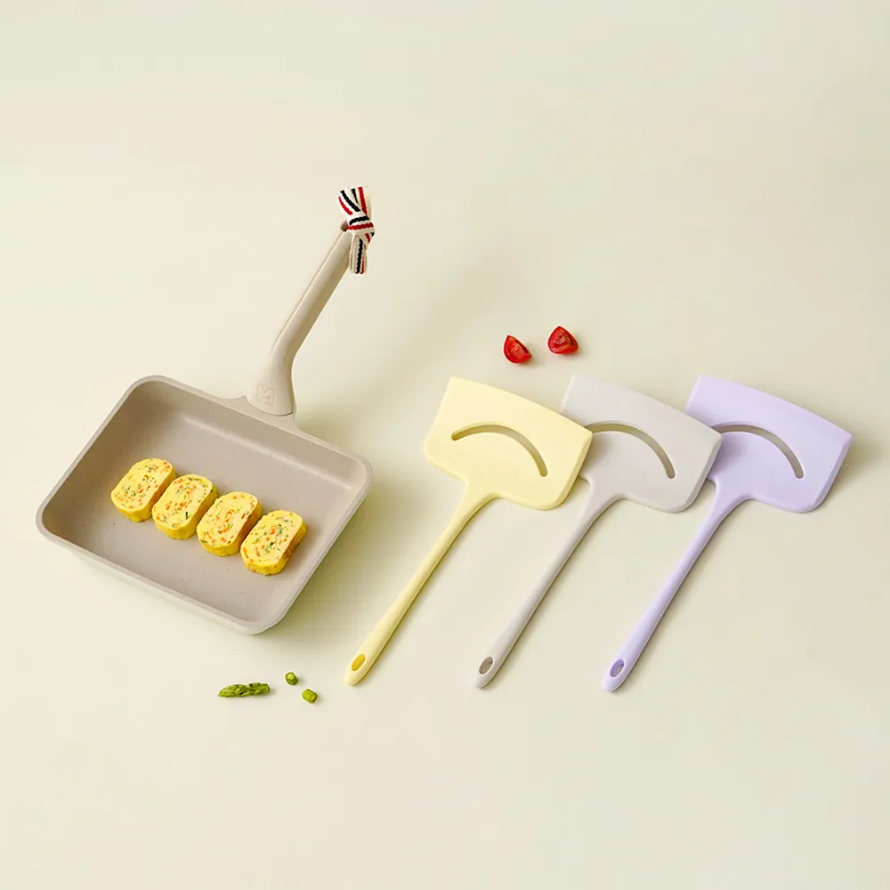 [모노테일] 계란말이 멀티팬 24CM + 모노테일 스마일 실리콘 와이드 뒤집개(업체별도 무료배송)