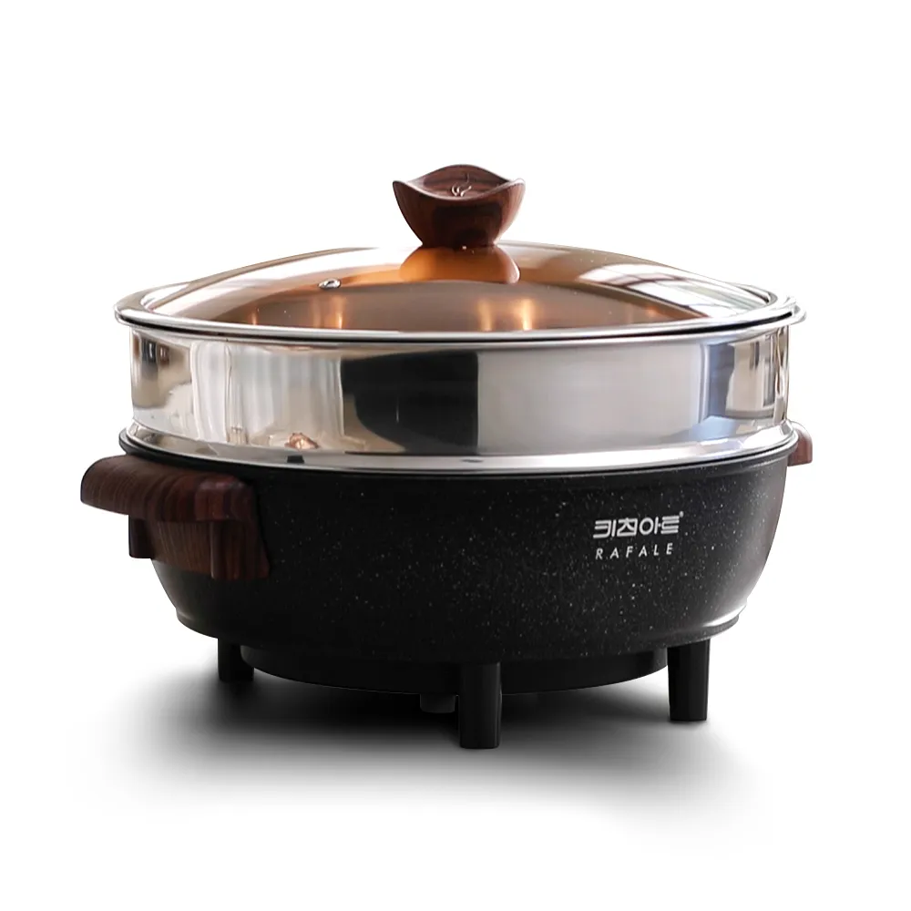 [키친아트] 전기솥 라팔 통주물 찜가마솥 프리미엄 32cm_ik (업체별도 무료배송)