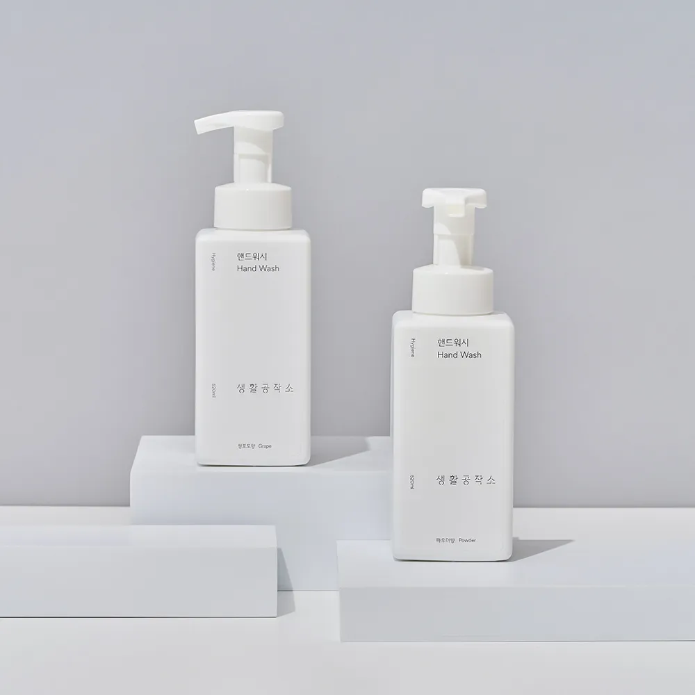 [생활공작소] 핸드워시 500ml 2개 + 리필2개 (업체별도 무료배송)