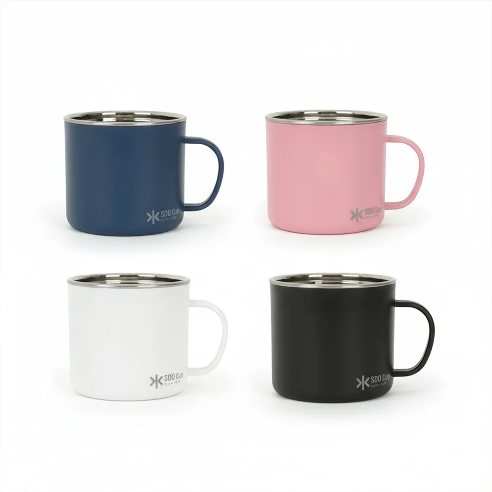 [1+1][퀸센스] 수 304 머그컵 300ml (색상선택) (업체별도 무료배송)
