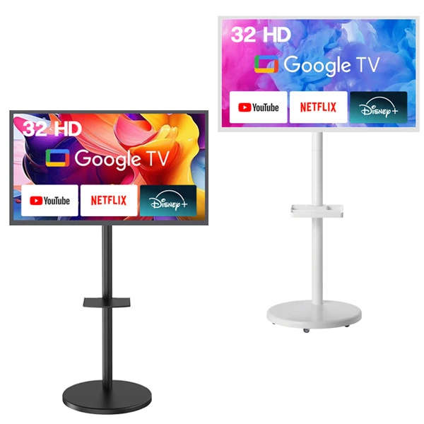 와우피프티 81cm(32인치) LED 화이트 삼탠바이미 이동식 스마트 삼텐바이미 중소바이미 티비 (업체별도 무료배송)