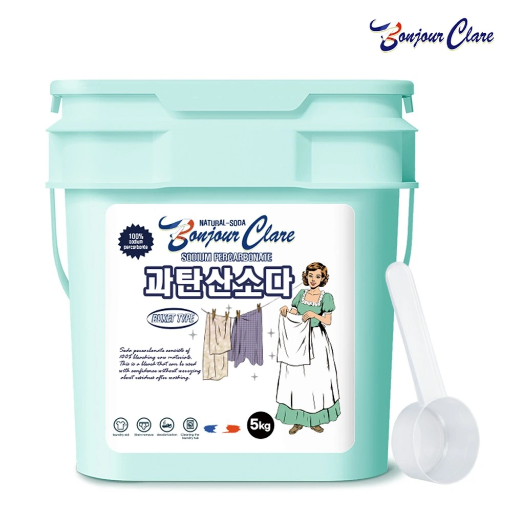 [봉쥬르끌레어] 과탄산소다 버킷 5kg 외 가루세제 모음전 (업체별도 무료배송)