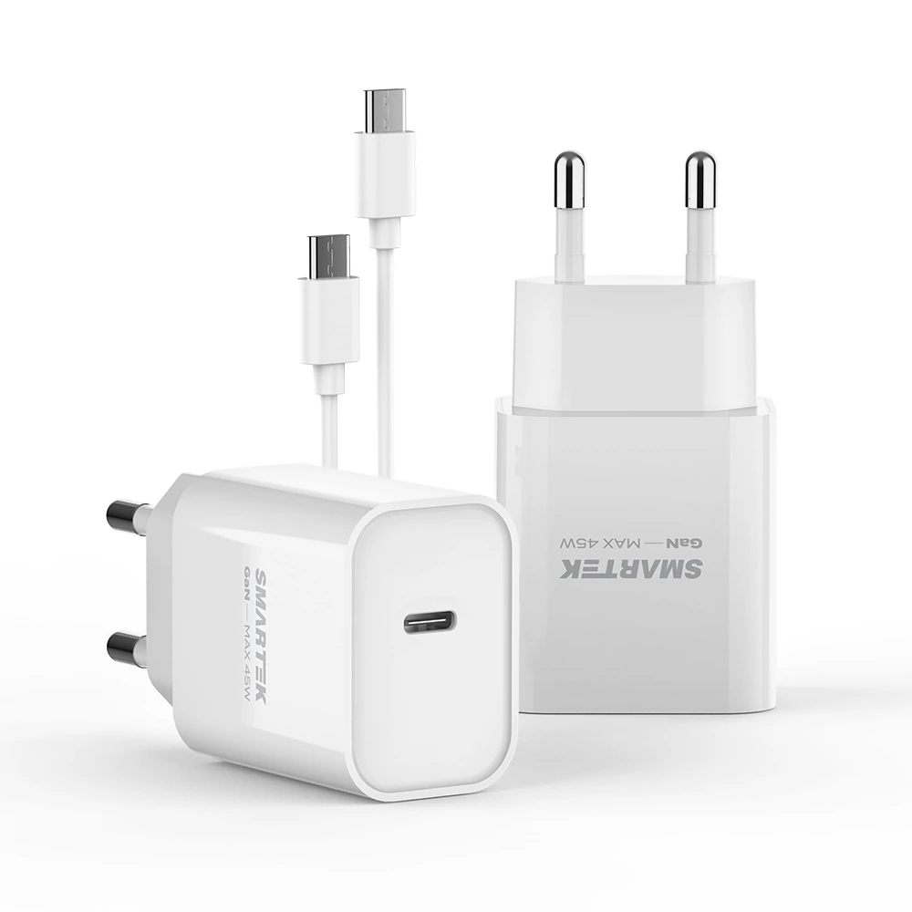 [스마텍] 45W 초고속 충전기 어댑터 케이블 포함 STQC-G45W CT (업체별도 무료배송)