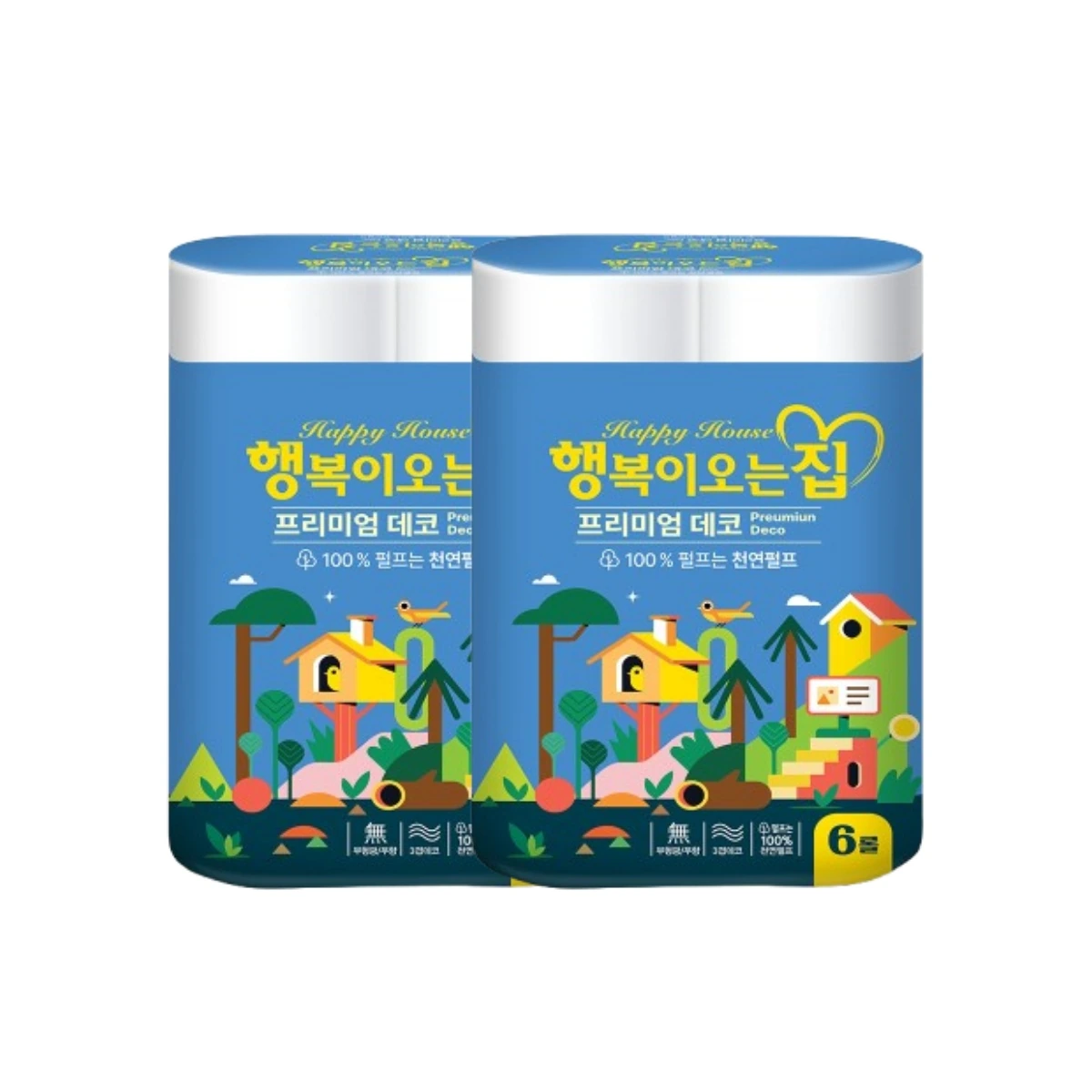 [행복이오는집] 화장지 27M 6롤 x 2개 (업체별도 무료배송)