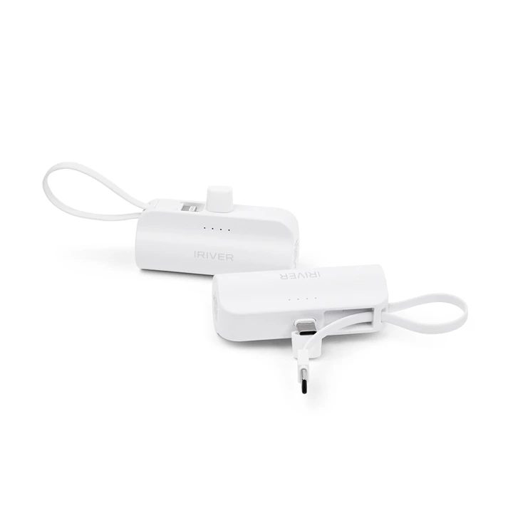 [아이리버] 2in1 도킹형 미니 보조배터리 5000mAh IBD-5000 (업체별도 무료배송)
