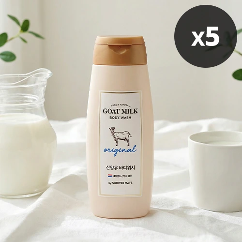 [샤워메이트] 산양유 바디워시(오리지널) 180ml x 5개 (무료배송)