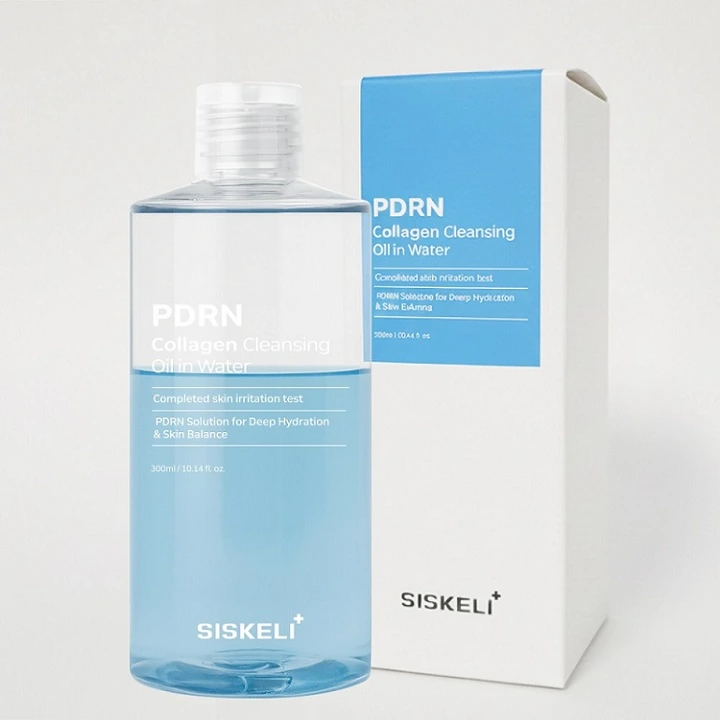 [시스켈리] PDRN 콜라겐 클렌징 오일 인 워터 300ml (업체별도 무료배송)