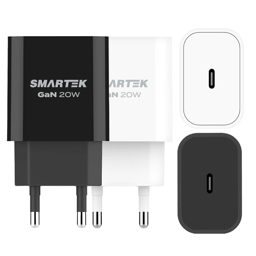 [스마텍] 20W GAN PD C타입 미니 고속 충전기 STQC-N20G (업체별도 무료배송)