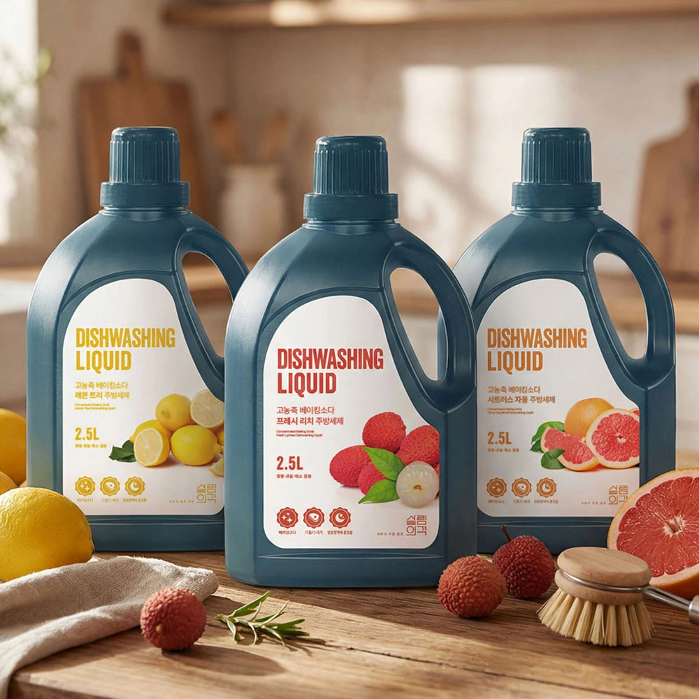 [살림의격] 고농축 베이킹소다 주방세제 모음 2.5L 2개 (리치/자몽/레몬)(업체별도 무료배송)