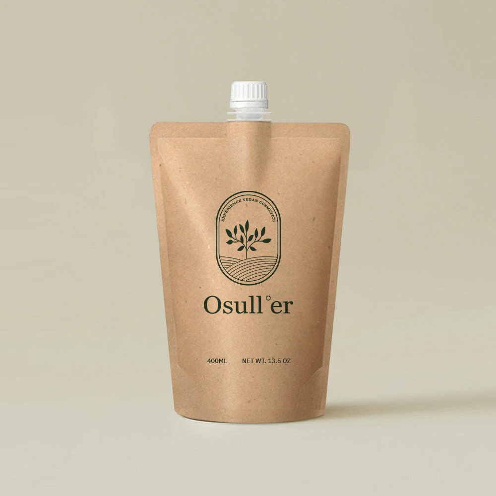 [오설러] 비건 바디크림 리필 파우치 400ml (2종 중 선택)(업체별도 무료배송)