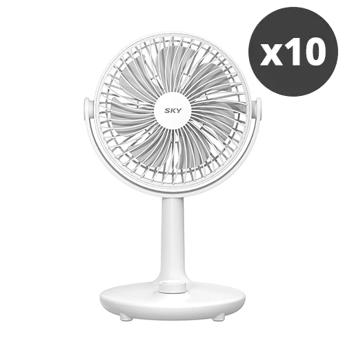 [대량구매관][스카이] 7엽 날개 BLDC 각도조절 무선 탁상용 선풍기 x 10개 WD5 (업체별도 무료배송)