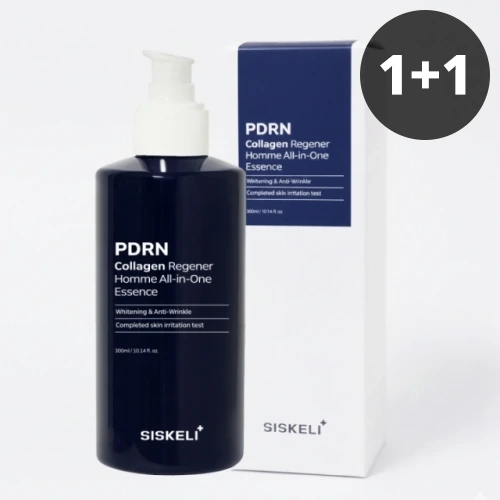 [1+1][시스켈리] PDRN 콜라겐 리제너 옴므 남성올인원 에센스 300ml (업체별도 무료배송)