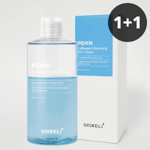 [1+1][시스켈리] PDRN 콜라겐 클렌징 오일 인 워터 300ml (업체별도 무료배송)