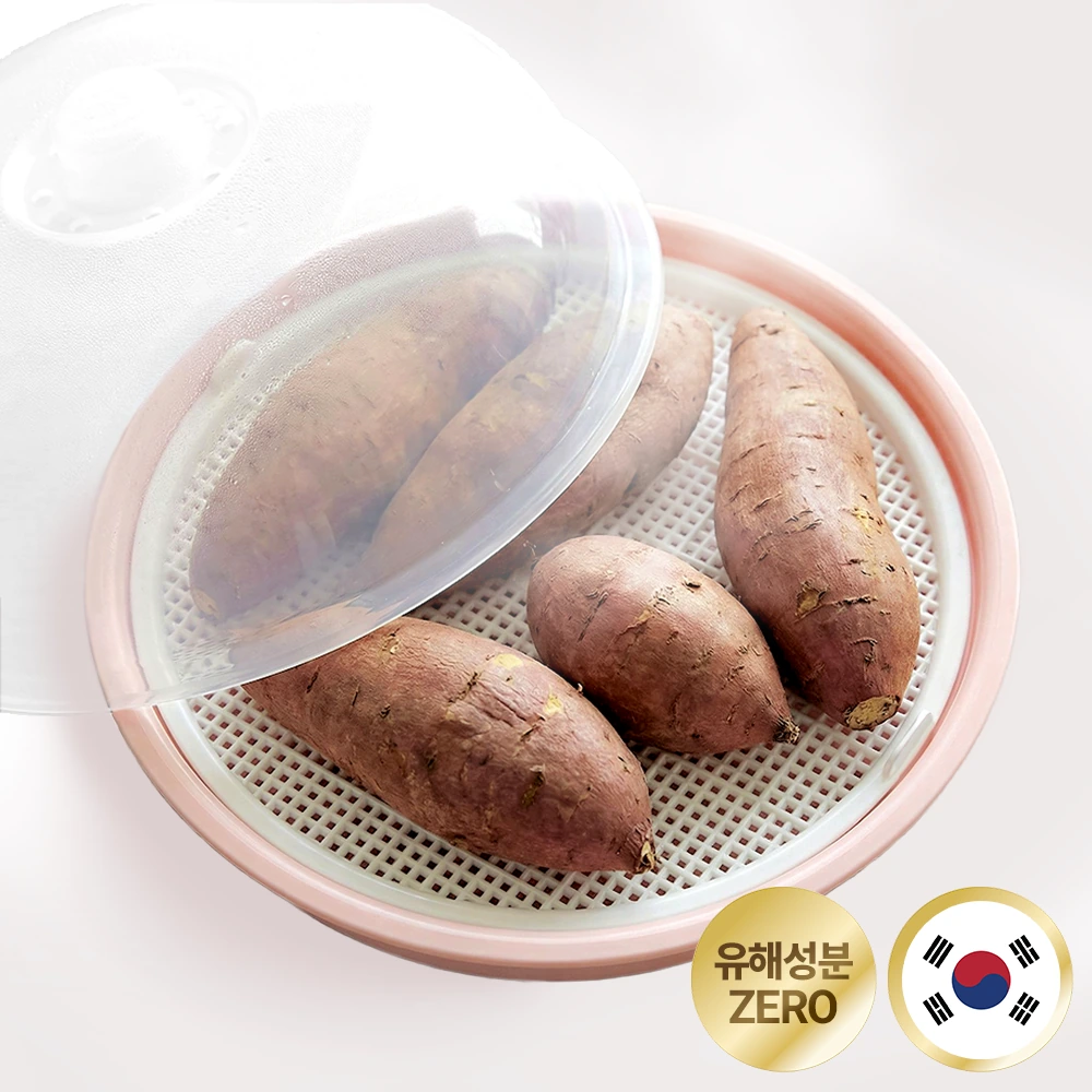 [DAMDA] 파스텔 전자렌지용 찜기 2종 세트 (핑크+그레이)(업체별도 무료배송)