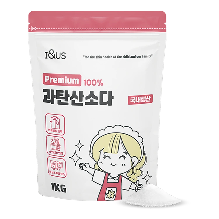 [아이앤어스] 프리미엄 100% 과탄산소다 1kg(업체별도 무료배송)