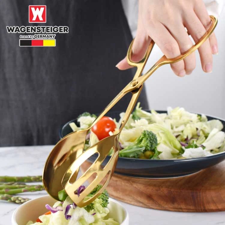 [바겐슈타이거] 스텐 티타늄코팅 샐러드 집게 25cm