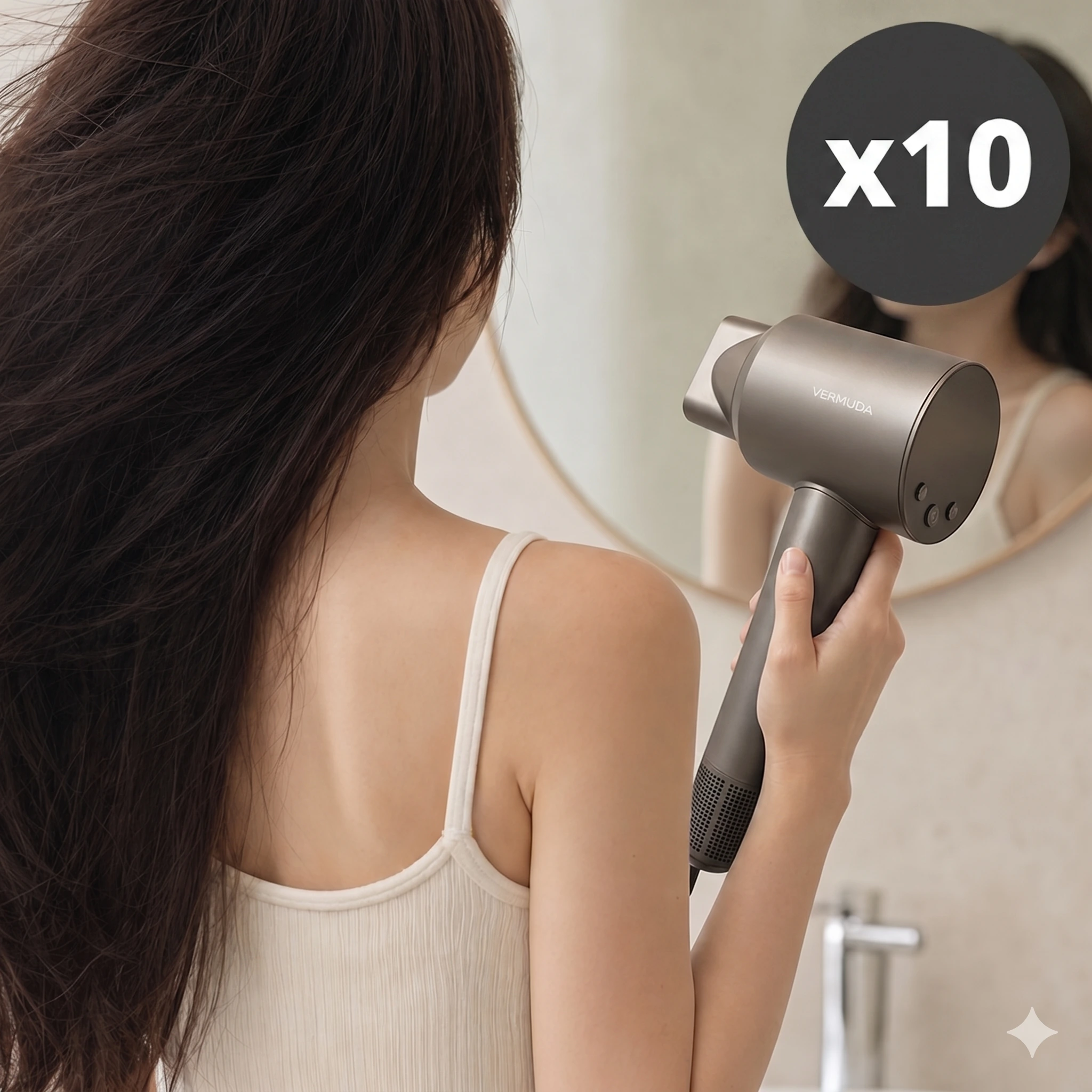 [대량구매관][버뮤다랩] 26년 NEW BLDC 헤어드라이어 10개 (NCT온도센서/110,000RPM/LED온도표시/탈부착노즐) VMH-3100 (업체별도 무료배송)