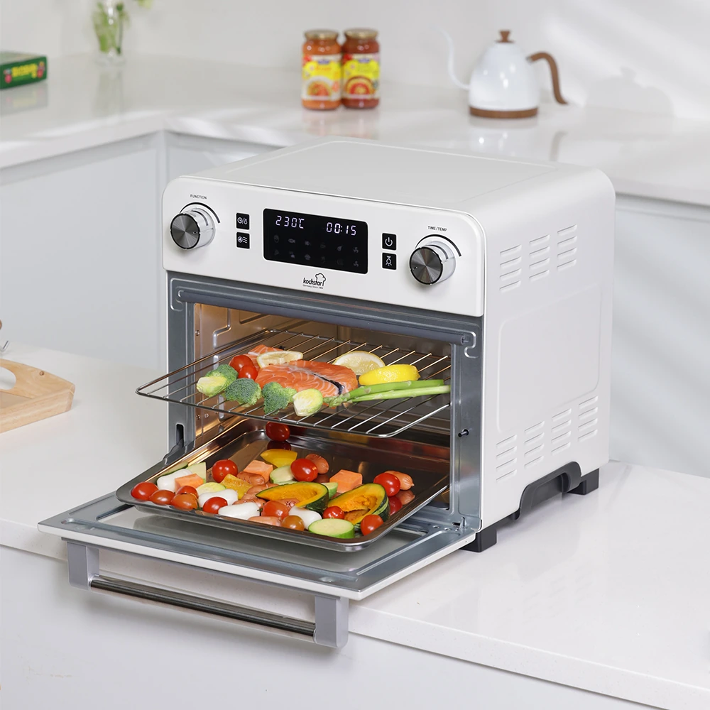 콕스타 프리미엄 오븐형 에어프라이어 로티세리 23L(화이트) KSEAF-5000W 멀티 필러 증정 (업체별도 무료배송)