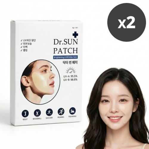 [강남닥터] 닥터 썬 패치 8g * 4회분 x 2개 (미백/주름개선 기능성)(업체별도 무료배송)