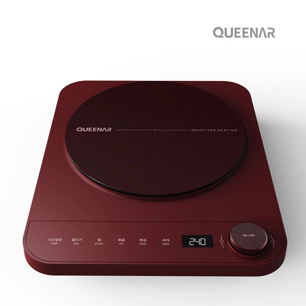 [QUEENAR] 퀸나 슬림 오브 원형 인덕션 QN-2KA(업체별도 무료배송)