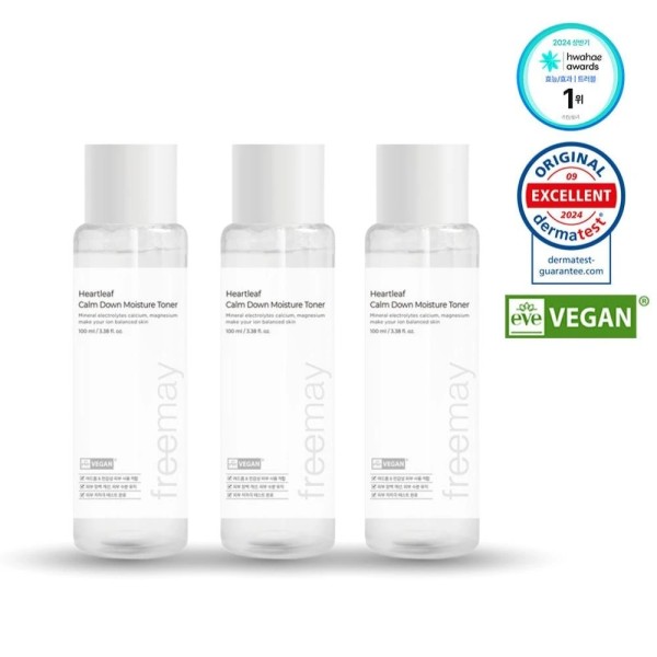 [프리메이] 어성초 진정해 수분토너 100ml x 3개 (업체별도 무료배송)