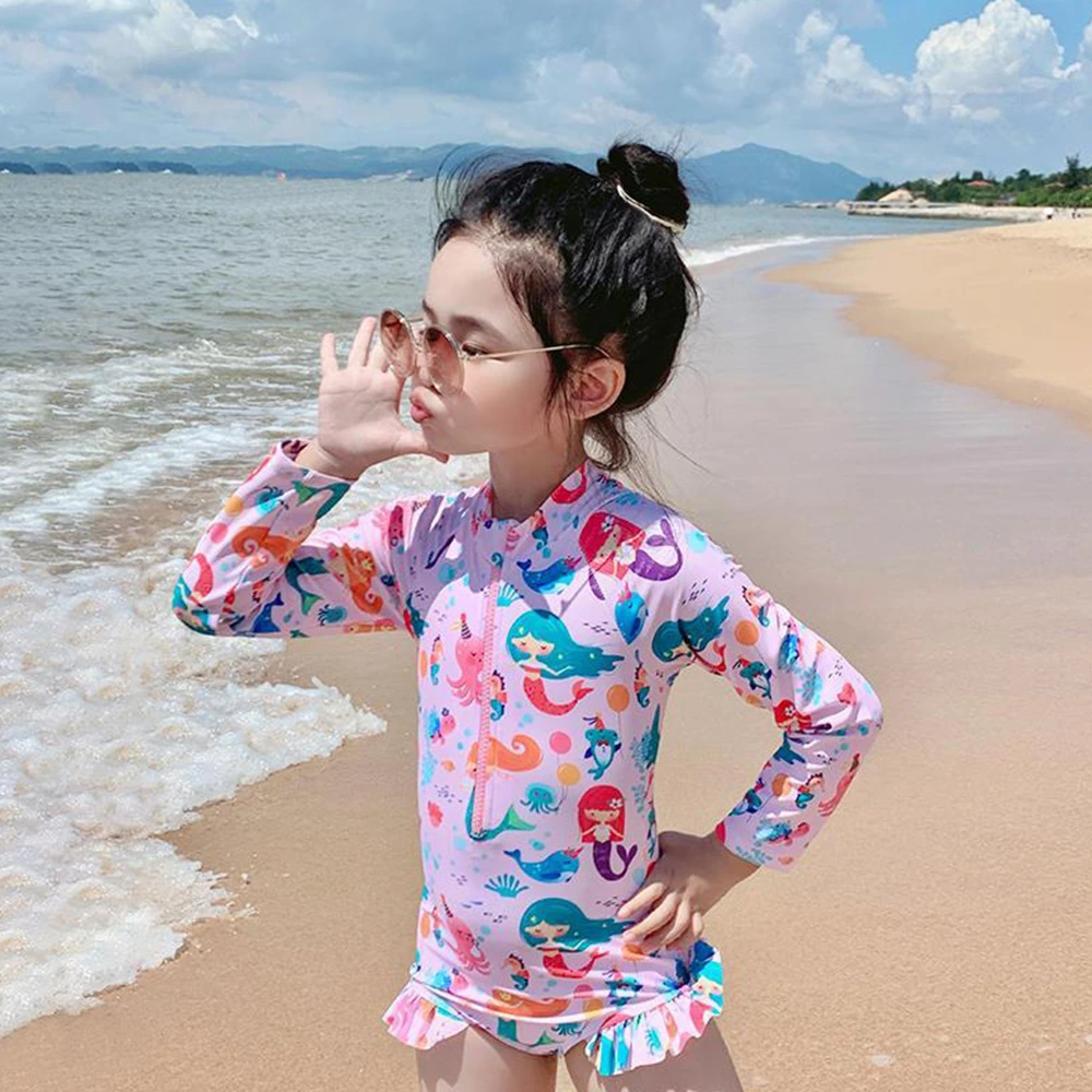 한정수량 아이스크림 인어공주 아동 래쉬가드 여아 수영복 (업체별도 무료배송)